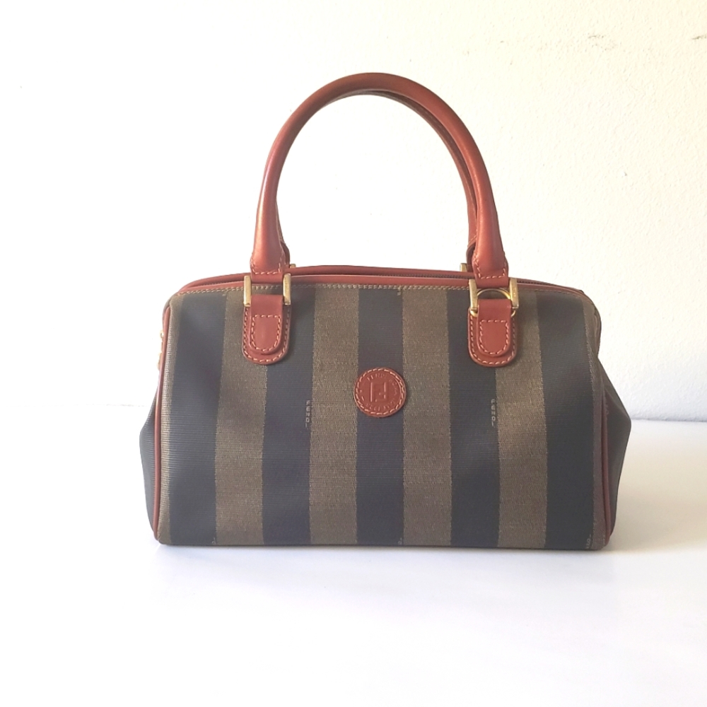 FENDI Pecan Top Handle  Boston Bag Authentic Vintage “Doctor’s” handbag